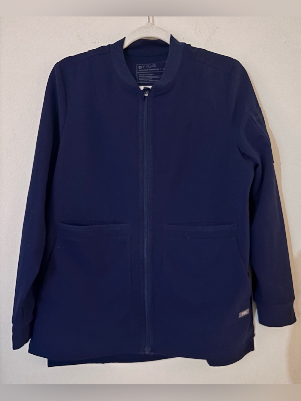 FIGS Bellery Jacket Women’s M Navy Blue Technical Collection Scrub Jacket